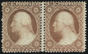 Sale 1017, Lot 505, 3c 1857-60 (Scott 25-26A)