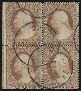 Sale 1017, Lot 507, 3c 1857-60 (Scott 25-26A)