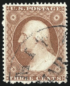 Sale 1017, Lot 514, 3c 1857-60 (Scott 25-26A)