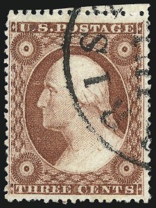 Sale 1017, Lot 517, 3c 1857-60 (Scott 25-26A)