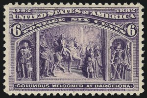 Sale 1017, Lot 619, 1893 Columbian Issue (Scott 230-245)