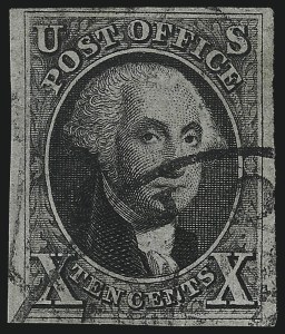 Sale 1017, Lot 64, 10c 1847 Issue (Scott 2)