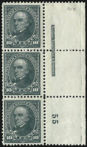 Sale 1017, Lot 657, 1894 Unwatermarked Bureau Issue (Scott 248-263)