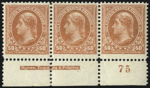 Sale 1017, Lot 662, 1894 Unwatermarked Bureau Issue (Scott 248-263)