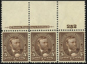 Sale 1017, Lot 674, 1895 Watermarked Bureau Issue (Scott 264-278)