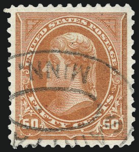 Sale 1017, Lot 687, 1895 Watermarked Bureau Issue (Scott 264-278)