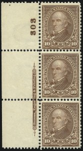 Sale 1017, Lot 703, 1898 Change of Color Bureau Issue (Scott 280-284)