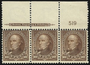 Sale 1017, Lot 704, 1898 Change of Color Bureau Issue (Scott 280-284)