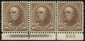 Sale 1017, Lot 706, 1898 Change of Color Bureau Issue (Scott 280-284)