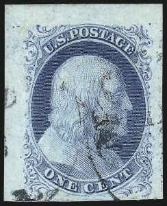 Sale 1017, Lot 71, 1c 1851-56 Issue (Scott 7-9)