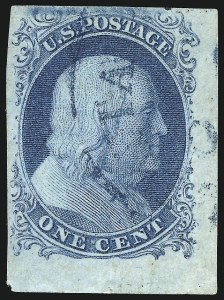 Sale 1017, Lot 72, 1c 1851-56 Issue (Scott 7-9)