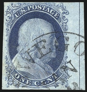 Sale 1017, Lot 73, 1c 1851-56 Issue (Scott 7-9)
