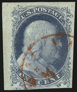 Sale 1017, Lot 74, 1c 1851-56 Issue (Scott 7-9)