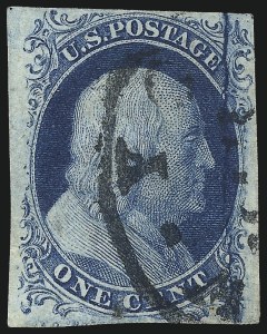 Sale 1017, Lot 77, 1c 1851-56 Issue (Scott 7-9)