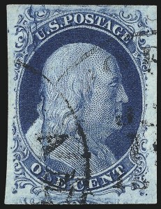 Sale 1017, Lot 78, 1c 1851-56 Issue (Scott 7-9)