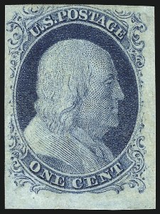 Sale 1017, Lot 85, 1c 1851-56 Issue (Scott 7-9)