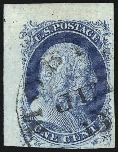 Sale 1017, Lot 91, 1c 1851-56 Issue (Scott 7-9)