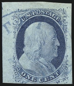 Sale 1017, Lot 92, 1c 1851-56 Issue (Scott 7-9)