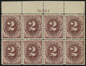 Sale 1017, Lot 923, Postage Due (Scott J2-J63)