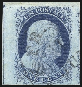 Sale 1017, Lot 93, 1c 1851-56 Issue (Scott 7-9)