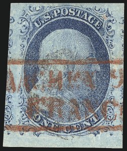 Sale 1017, Lot 96, 1c 1851-56 Issue (Scott 7-9)