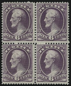 Sale 1017, Lot 962, Officials (Scott O6-O126)