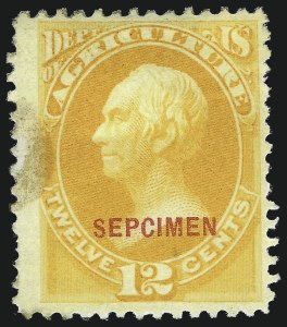 Sale 1017, Lot 985, Official Specimens and Officials Balance (OS)