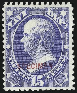 Sale 1017, Lot 987, Official Specimens and Officials Balance (OS)