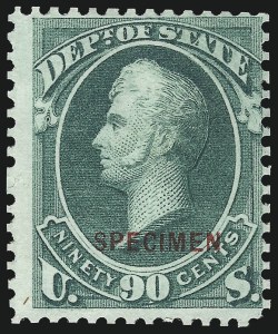 Sale 1017, Lot 988, Official Specimens and Officials Balance (OS)