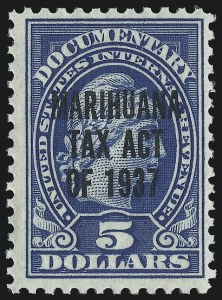 Sale 1019, Lot 1045, Revenues, Marihuana Tax Act