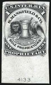 Sale 1019, Lot 1062, Private Die Proprietary, Die Proofs and Trial Color Proofs