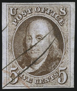 Sale 1019, Lot 312, 5c-10c 1847 Issue (Scott 1-2)