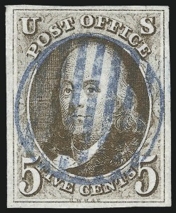 Sale 1019, Lot 314, 5c-10c 1847 Issue (Scott 1-2)
