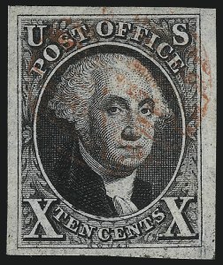 Sale 1019, Lot 320, 5c-10c 1847 Issue (Scott 1-2)