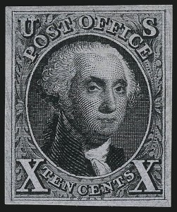 Sale 1019, Lot 327, 1875 Reproduction of 1847 Issue (Scott 3-4)