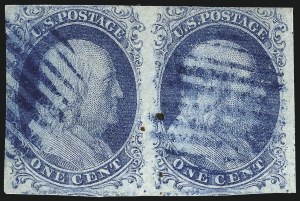 Sale 1019, Lot 331, 1c 1851-56 Issue (Scott 7-9)