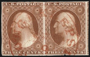Sale 1019, Lot 343, 3c-12c 1851-56 Issue (Scott 10-17)