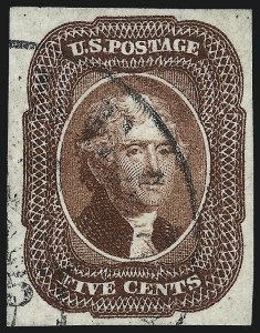 Sale 1019, Lot 351, 3c-12c 1851-56 Issue (Scott 10-17)