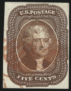 Sale 1019, Lot 352, 3c-12c 1851-56 Issue (Scott 10-17)