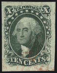 Sale 1019, Lot 354, 3c-12c 1851-56 Issue (Scott 10-17)