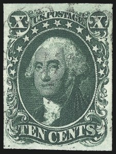 Sale 1019, Lot 355, 3c-12c 1851-56 Issue (Scott 10-17)