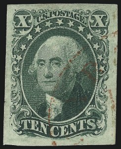 Sale 1019, Lot 356, 3c-12c 1851-56 Issue (Scott 10-17)