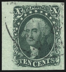 Sale 1019, Lot 357, 3c-12c 1851-56 Issue (Scott 10-17)