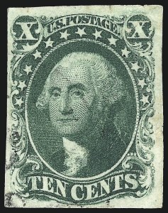 Sale 1019, Lot 360, 3c-12c 1851-56 Issue (Scott 10-17)