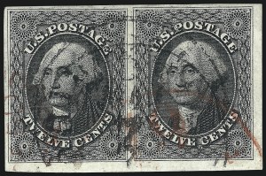 Sale 1019, Lot 361, 3c-12c 1851-56 Issue (Scott 10-17)