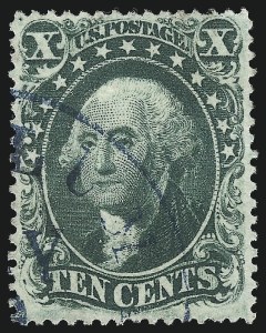 Sale 1019, Lot 375, 10c-90c 1857-60 Issue and 1875 Reprint (Scott 32-47)