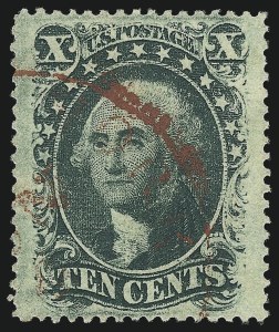 Sale 1019, Lot 377, 10c-90c 1857-60 Issue and 1875 Reprint (Scott 32-47)