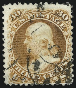 Sale 1019, Lot 426, 1875 Re-Issue of 1861-66 Issue (Scott 104-110)