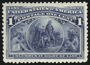Sale 1019, Lot 537, 1c-50c 1893 Columbian Issue (Scott 230-240)