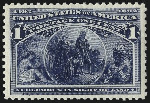 Sale 1019, Lot 538, 1c-50c 1893 Columbian Issue (Scott 230-240)